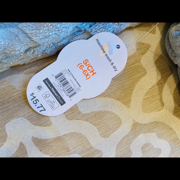 NWT WonderNation S 6X Girls Zip Up Hooded Jacket Hoodie Warm Hearts Cozy - Picture 4 of 6